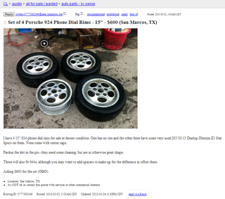 Illustration for article titled "James Brewer" Doesn't Actually Want to Buy Your Wheels